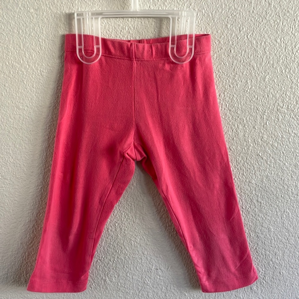 Little girls pink leggings
